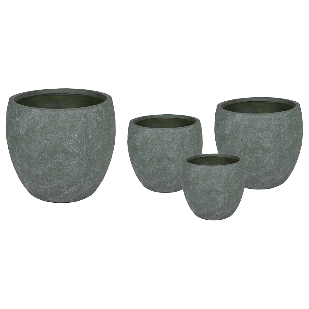 Bloempot Arizona Bullet Cypress Wash - D44 X H39cm - Groen 4 Bloempot Arizona Bullet Cypress Wash - D44 X H39cm - Groen - Afbeelding 2