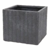 Plantenbak Arkansas Cubi - L44 X B44 X H38cm - Donkergrijs -Pokon Winkel arkansas cubi graphite w44h38 plantenbak 1