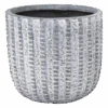 Bloempot Arkansas Egg Washed - D45 X H43cm - Lichtgrijs -Pokon Winkel arkansas egg pot washed grey d45h43 bloempot 1 5