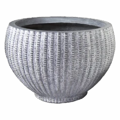 Bloempot Arkansas Monika 1 Washed - D80 X H56cm - Lichtgrijs