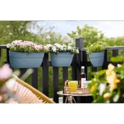 Elho Balkonbak Vibia Campana Easy Hanger Large - Vintage Blauw -Pokon Winkel balkonbak vibia campana easy hanger large vintage blauw balkonbak vintage blauw 5 1