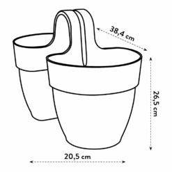Elho Balkonbak Vibia Campana Twin 21cm - Antraciet -Pokon Winkel balkonbak vibia campana twin 21cm antraciet balkonbak antraciet 6 1