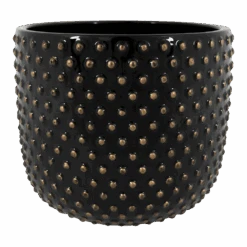 Bloempot Bolino - D24 X H21cm - Shiny Black