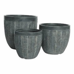 Bloempot Bryan - D37 X H35cm - Grijs -Pokon Winkel bloempot bryan cm grijs bloempot 2 2