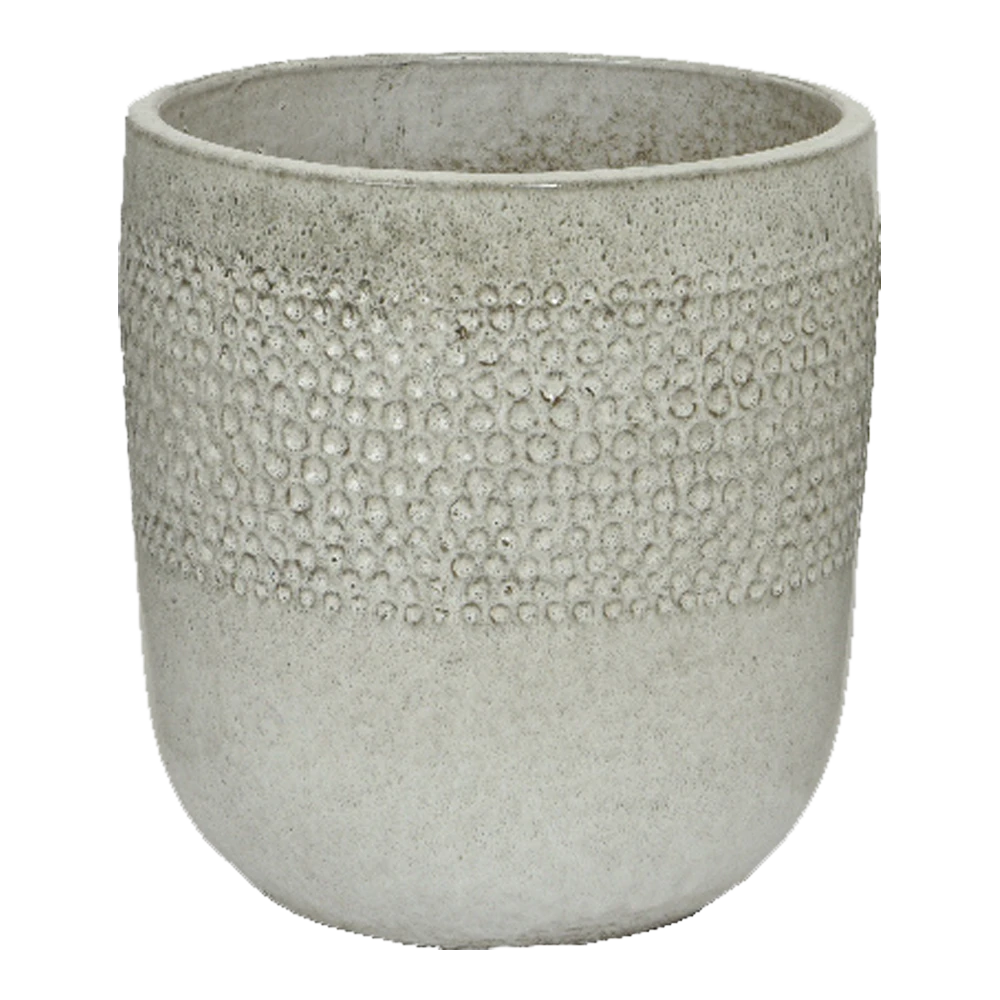 Bloempot Collin - D33 X H34cm - Wit 3 Bloempot Collin - D33 X H34cm - Wit