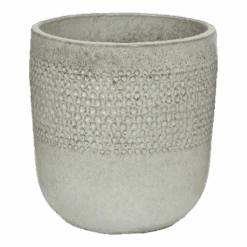 Bloempot Collin - D48 X H50cm - Wit