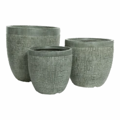 Bloempot Dean - D44 X H43cm - Groen -Pokon Winkel bloempot dean groen bloempot 2