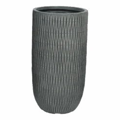 Bloempot James Hoog - D43 X H78cm - Grijs