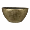 Bloempot Kos Ovaal - L30 X B13 X H17cm - Goud -Pokon Winkel bloempot kos ovaal l30xb13xh17cm goud bloempot 1 1