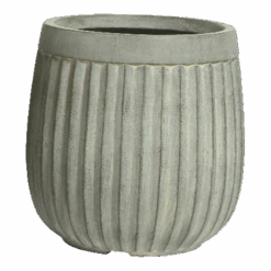 Bloempot Laura - D43 X H43cm - Grijs -Pokon Winkel bloempot laura grijs bloempot 1