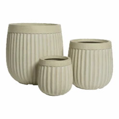 Bloempot Laura - D23 X H23cm - Off White 6 Bloempot Laura - D23 X H23cm - Off White -Pokon Winkel bloempot laura off white bloempot 2