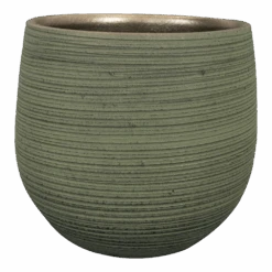 Bloempot Lydia - D31 X H28cm - Shiny Green