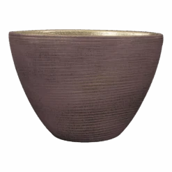 Bloempot Lydia Ovaal - L33 X B16 X H25cm - Shiny Purple