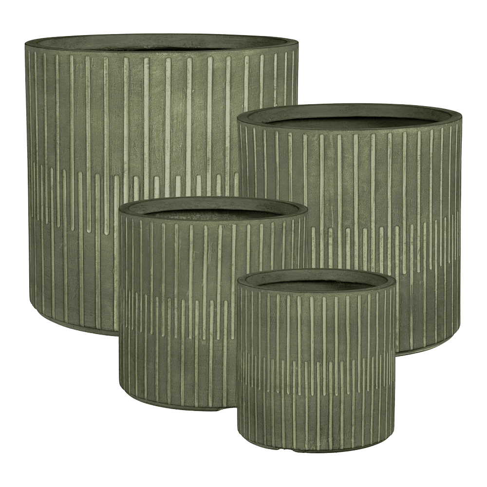 Bloempot Oslo - D37 X H36,5cm - Groen 4 Bloempot Oslo - D37 X H36,5cm - Groen - Afbeelding 2