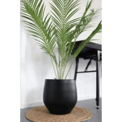 Bloempot Petra - D27 X H24cm - Mat Zwart 9 Bloempot Petra - D27 X H24cm - Mat Zwart -Pokon Winkel bloempot petra mat zwart 4