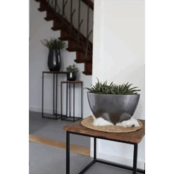 Bloempot Petra - D33 X H31cm - Platinum -Pokon Winkel bloempot petra platinum bloempot 3 1