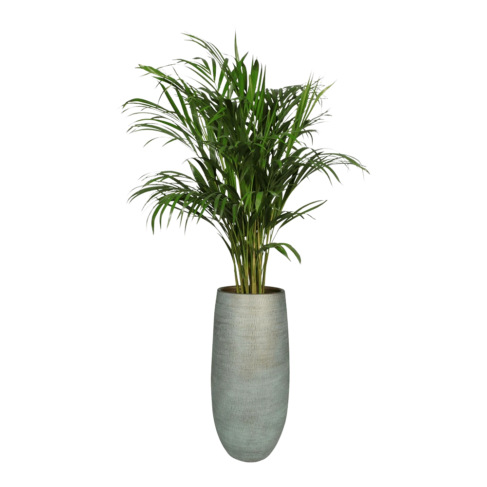 Bloempot Ryan Hoog - D21 X H68cm - Shiny Blue 4 Bloempot Ryan Hoog - D21 X H68cm - Shiny Blue - Afbeelding 2