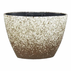 Bloempot Sepp Ovaal - L32 X B15 X H22cm - Wit