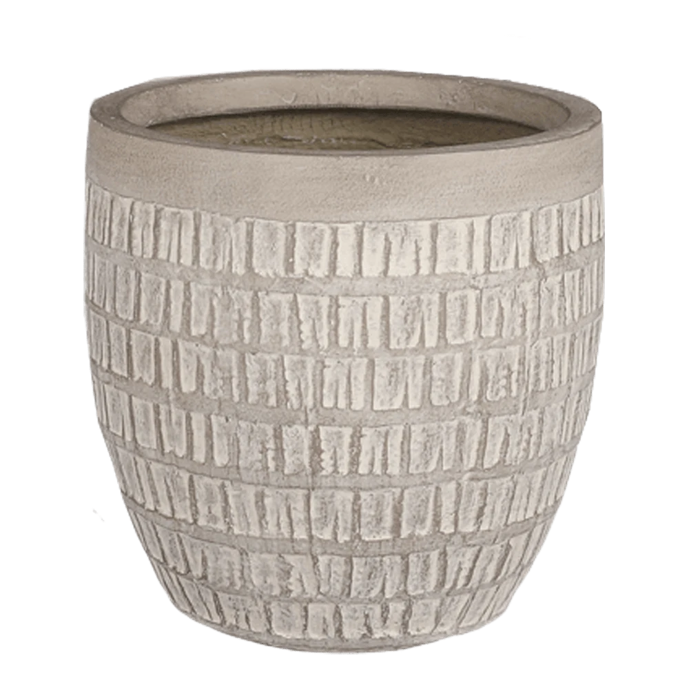 Bloempot Tallinn - D25,5 X H26cm - Taupe 4 Bloempot Tallinn - D25,5 X H26cm - Taupe - Afbeelding 2