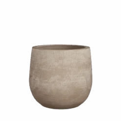 Bloempot Victor - H19 X D21cm - Beige