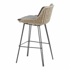 Bohemian Bar Stoel - Naturel - Incl. Kussen -Pokon Winkel bohemian bar stoel naturel incl kussen 2