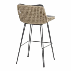 Bohemian Bar Stoel - Naturel - Incl. Kussen -Pokon Winkel bohemian bar stoel naturel incl kussen 3 1