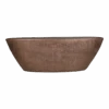 Bloempot Mira Ovaal - L69 X B17 X H25cm - Koper -Pokon Winkel boot mira 69x17x25cm industrieel goud plantenschaal koper 1 1