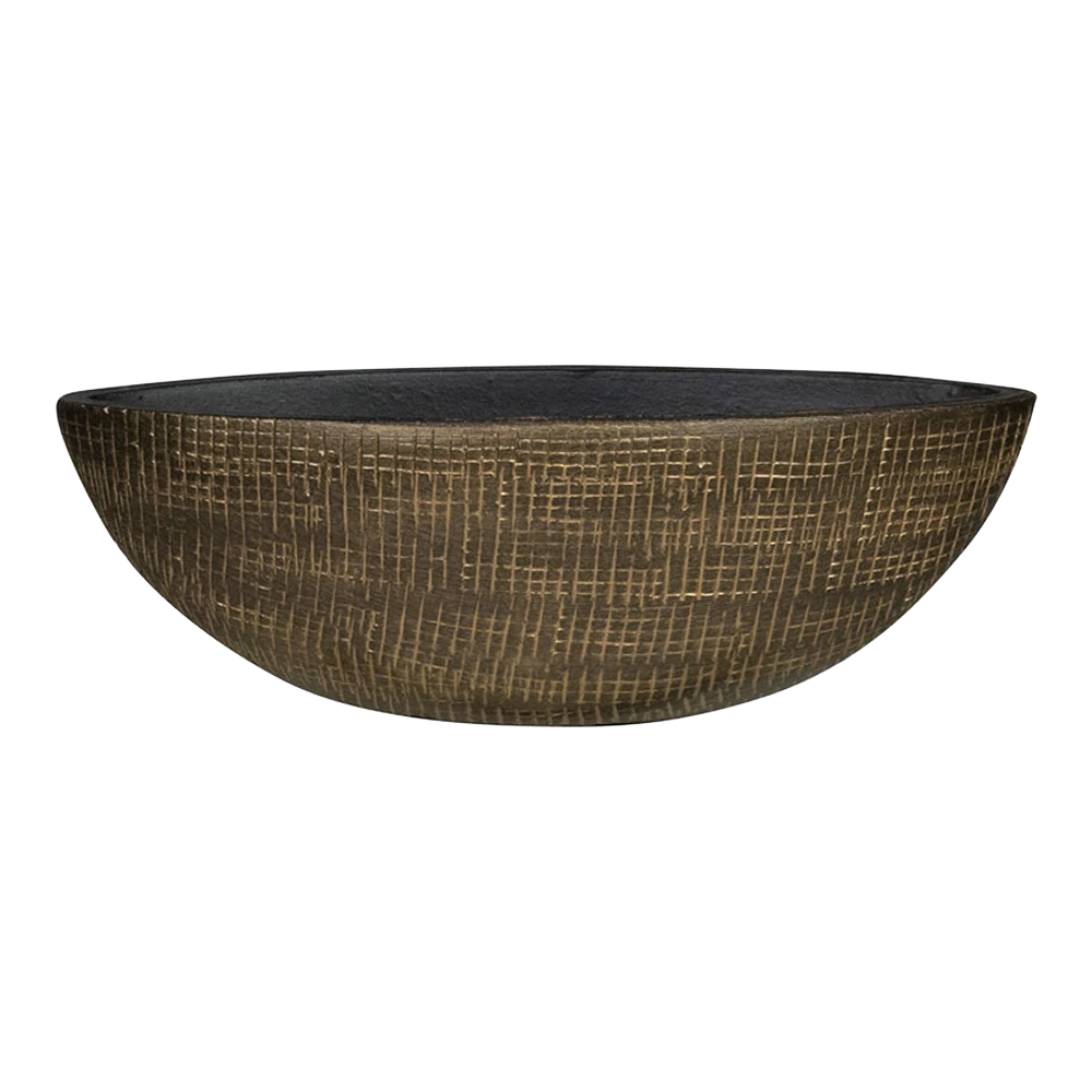 Bloempot Ryan Ovaal - L35 X B12 X H12cm - Shiny Gold 3 Bloempot Ryan Ovaal - L35 X B12 X H12cm - Shiny Gold