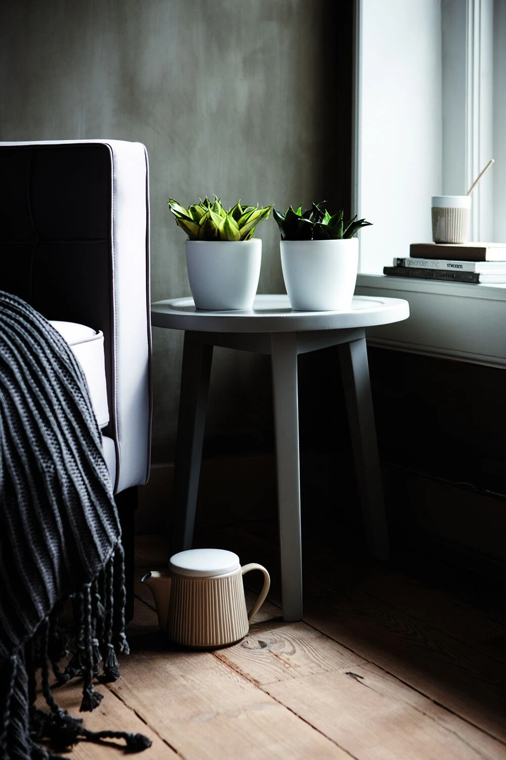 Bloempot Elho Brussels Diamond Rond 25cm - Wit 6 Bloempot Elho Brussels Diamond Rond 25cm - Wit - Afbeelding 4