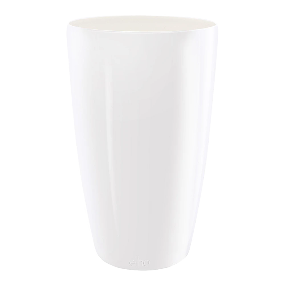 Bloempot Elho Brussels Diamond Rond Hoog 27cm - Wit 4 Bloempot Elho Brussels Diamond Rond Hoog 27cm - Wit - Afbeelding 2