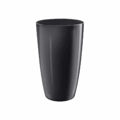 Bloempot Elho Brussels Diamond Rond Hoog 32cm - Metallic Zwart