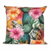 Buitenkussen Bloem Roze/oranje 45x45cm - Tuinkussen -Pokon Winkel buitenkussen bloem roze oranje 45x45cm tuinkussen polyester 1