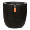 Capi Bloempot Bol Lux Terrazo - D35 X H34cm - Zwart -Pokon Winkel capi lux terrazzo hoge pot fit zwart bloempot 1 4