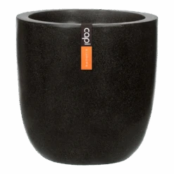 Capi Bloempot Bol Lux Terrazo - D45 X H44cm - Zwart