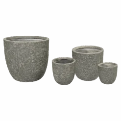 Bloempot Colorado Egg - D45 X H43cm - Grijs -Pokon Winkel colorado egg pot river grey d45h43 bloempot 6 5