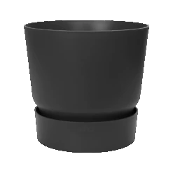 Elho Bloempot Greenville Rond 30cm - Living Black