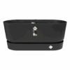 Bloembak Elho Greenville Terrace 80cm - Met Wielen - Living Black 2 Bloembak Elho Greenville Terrace 80cm - Met Wielen - Living Black -Pokon Winkel greenville terrace trough 80cm wheels plantenbak living black 1 9