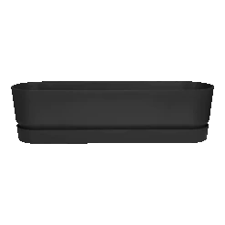 Bloembak Elho Greenville Terrace Long 70cm - Met Wielen - Living Black