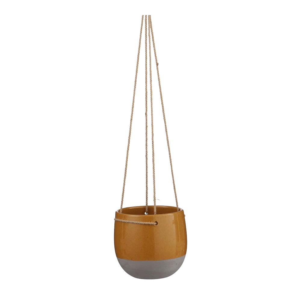 Hangpot Resa - D18,5 X H17cm - Oker 3 Hangpot Resa - D18,5 X H17cm - Oker