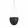 Hangpot Tusca - D22.5 X H19.5cm - Donkergrijs 2 Hangpot Tusca - D22.5 X H19.5cm - Donkergrijs -Pokon Winkel hangpot tusca d22 5 h19 5 donkergrijs hangpot 1 5