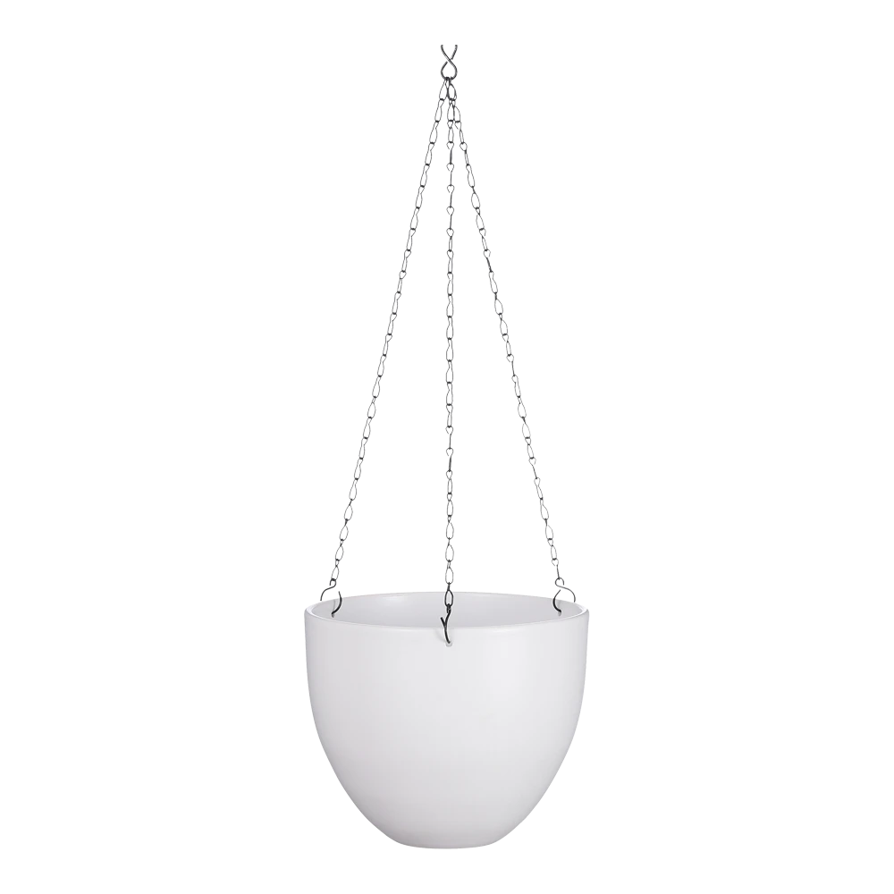 Hangpot Tusca - D22.5 X H19.5cm - Wit 3 Hangpot Tusca - D22.5 X H19.5cm - Wit