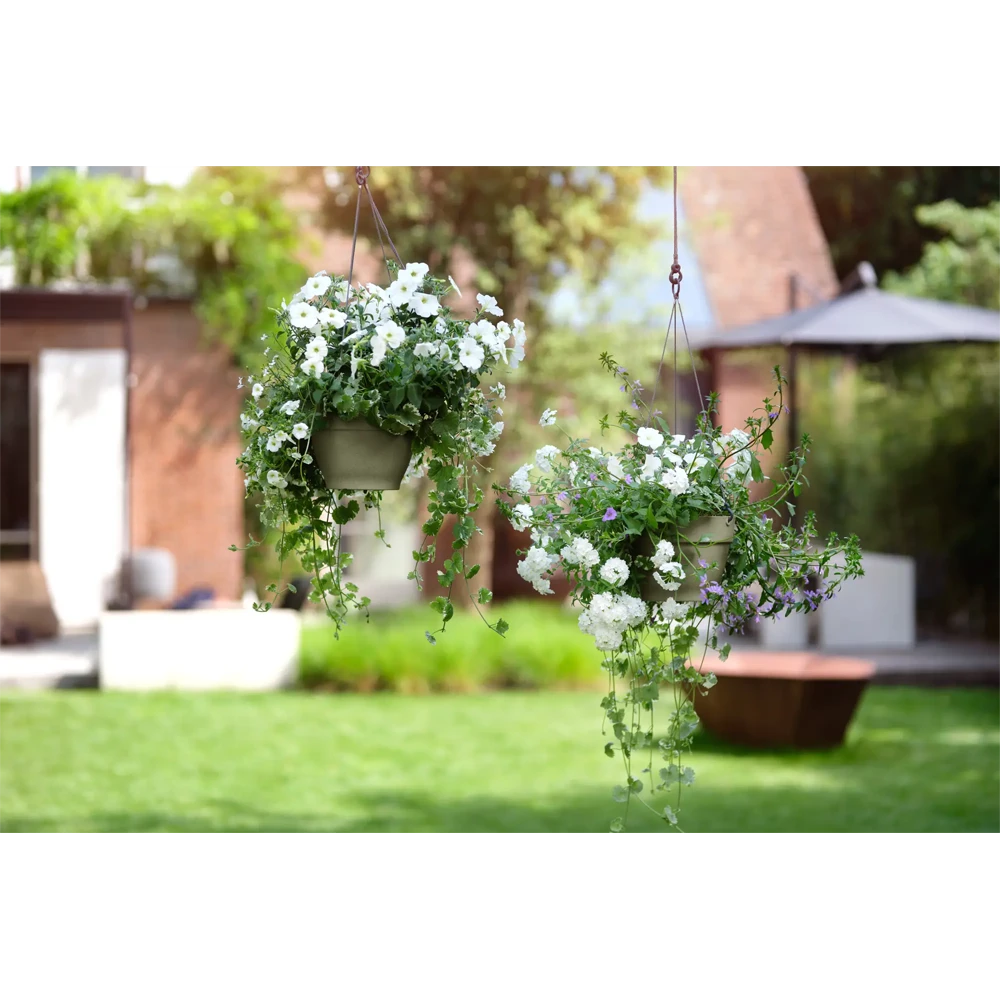 Elho Hangschaal Vibia Campana 26cm - Saliegroen 6 Elho Hangschaal Vibia Campana 26cm - Saliegroen - Afbeelding 4