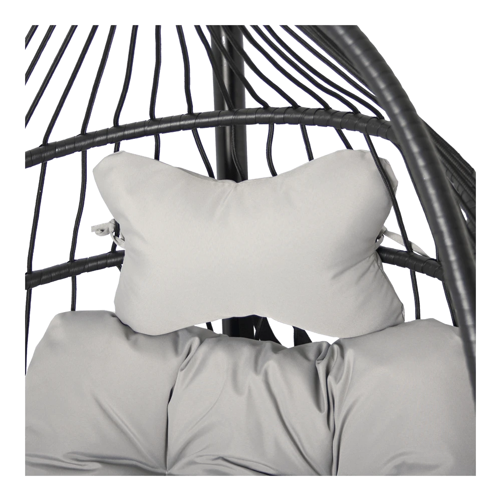 Hangstoel Norway - Inklapbaar - Zwart/Grijs 4 Hangstoel Norway - Inklapbaar - Zwart/Grijs - Afbeelding 2