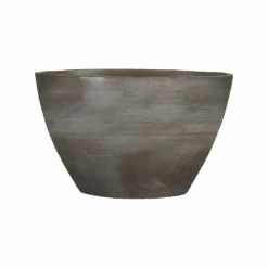 Bloempot Lester Ovaal - L30 X B17 X H19cm - Donkergrijs