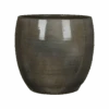Bloempot Lester - D33 X H31cm - Donkergrijs 2 Bloempot Lester - D33 X H31cm - Donkergrijs -Pokon Winkel lester pot rond dgrijs h31xd33cm bloempot 1 4