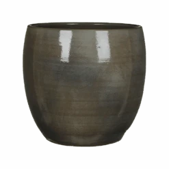 Bloempot Lester - D33 X H31cm - Donkergrijs