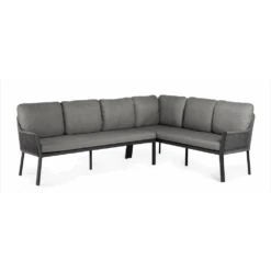 Liv Lounge Dining Set Right Charcoal