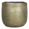 Muur Bloempot Mira - D18 X H16cm - Goud -Pokon Winkel muurpot mira d18 h16cm industrieel goud muurpot 1