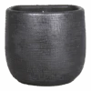 Muur Bloempot Mira - D18 X H16cm - Antraciet -Pokon Winkel muurpot mira d18 h16cm industrieel zwart muurpot antraciet 1