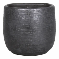 Muur Bloempot Mira - D18 X H16cm - Antraciet